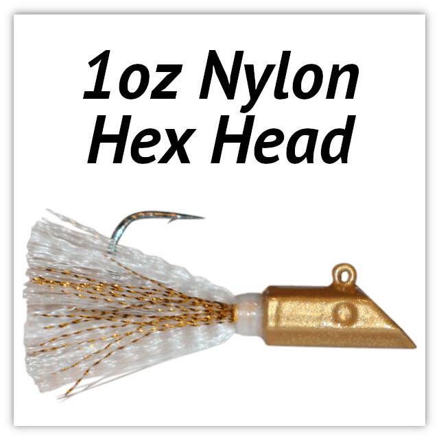 Custom 1oz Nylon Hex Head Jig made to order » C&B Custom Jigs