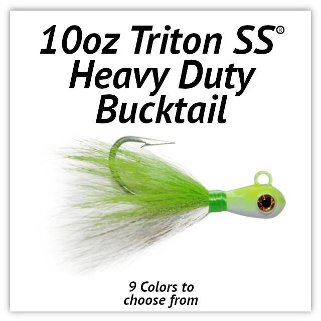 10oz Triton SS® Heavy Duty Bucktail Jig » C&B Custom Jigs