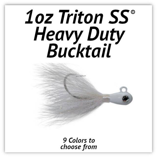 1oz Triton SS® Heavy Duty Bucktail Jig » C&B Custom Jigs