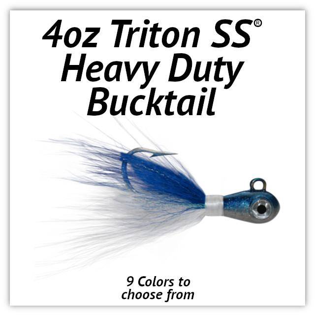 4oz Triton SS® Heavy Duty Bucktail Jig » C&B Custom Jigs
