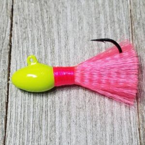 Pompano Jig chartreuse/pink/pink