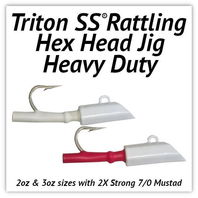 Triton SS® Rattling Hex Head Jig Heavy Duty made to order » C&B Custom Jigs