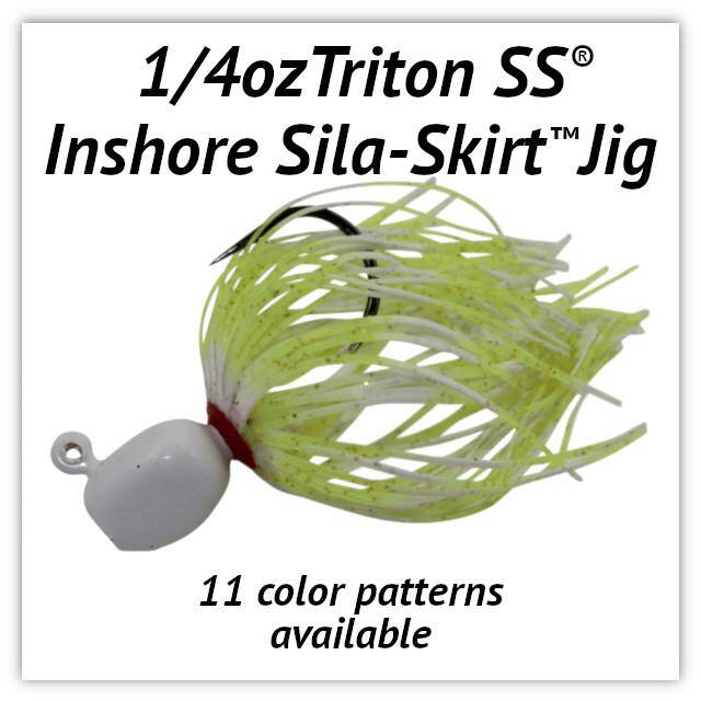 ¼oz Triton SS® Inshore Sila-Skirt™ Jig » C&B Custom Jigs
