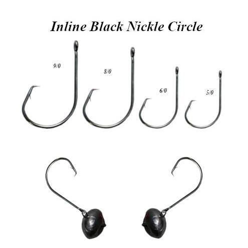 Black Nickle Circle Hook Swing Jig 3pk » C&B Custom Jigs