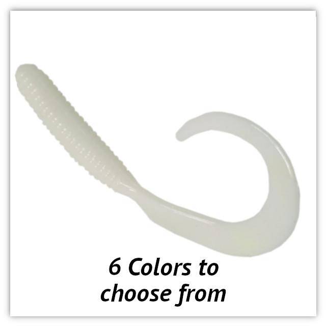 6 Curl Tail Grubs 10pk for freshwater or saltwater » C&B Custom