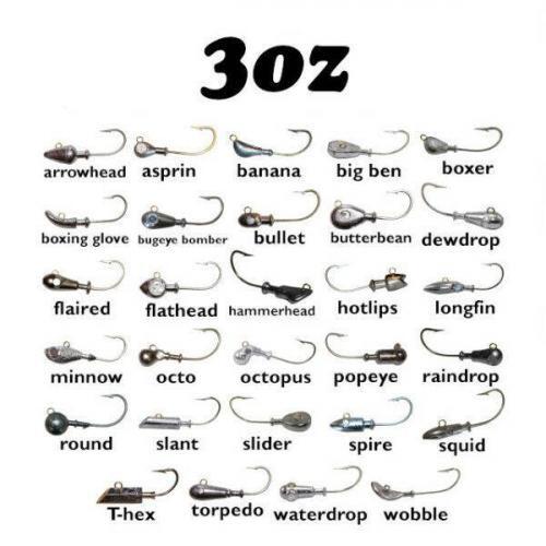 3oz Cobia Jig Heads » Painted or Unpainted » C&B Custom Jigs