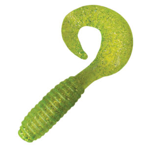 Kalins Chartreuse Silver Flake Grub