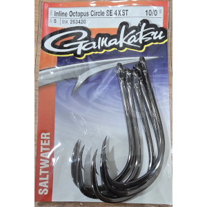 Gamakatsu Inline Octopus SE 4X Strong Hook 10/0 5pk